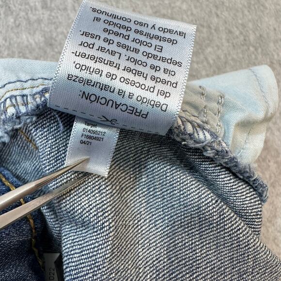 Universal Thread Cropped Jeans WMNS 16 High Rise Slim Straight Dark Wash Blue - Picture 6 of 10